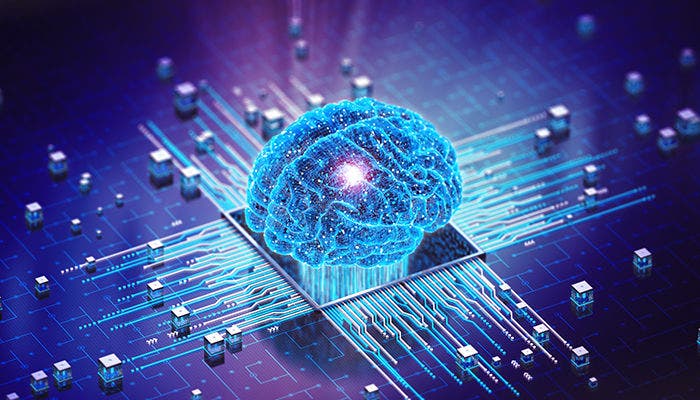 Digital Mind. Brain Artificial Intelligence Concept