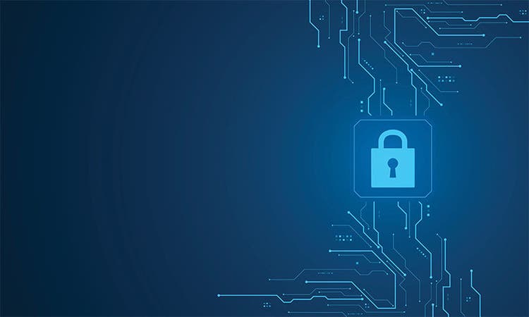 Cyber security technology concept , Shield With Keyhole icon , personal data , vector illustration