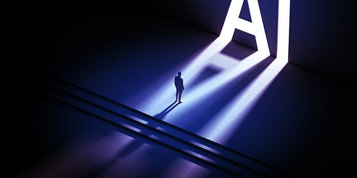 AI concept. 3D render