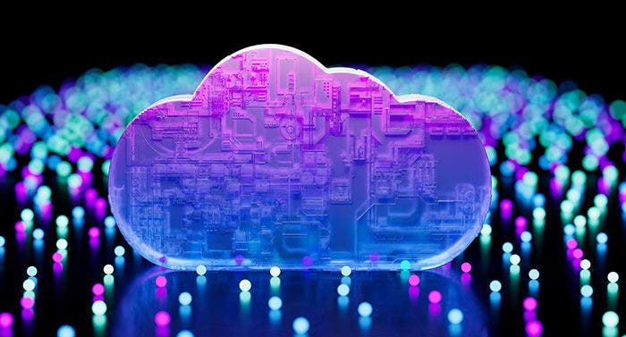 Cloud Computing Backup Cyber Security Fingerprint Identity Encryption Technology